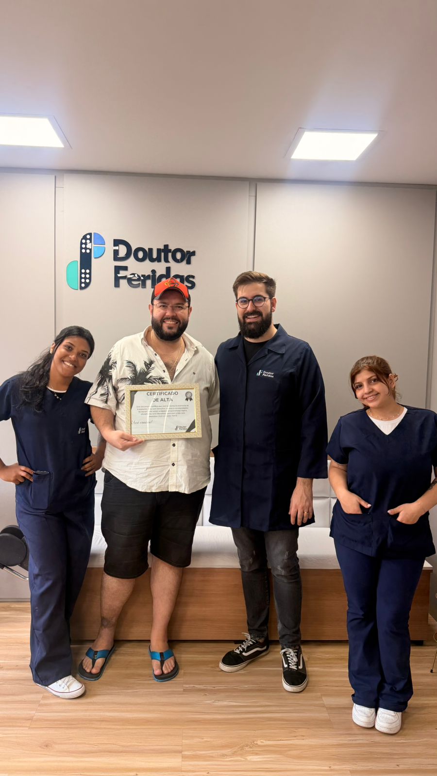 Registro de alta de paciente na Doutor Feridas